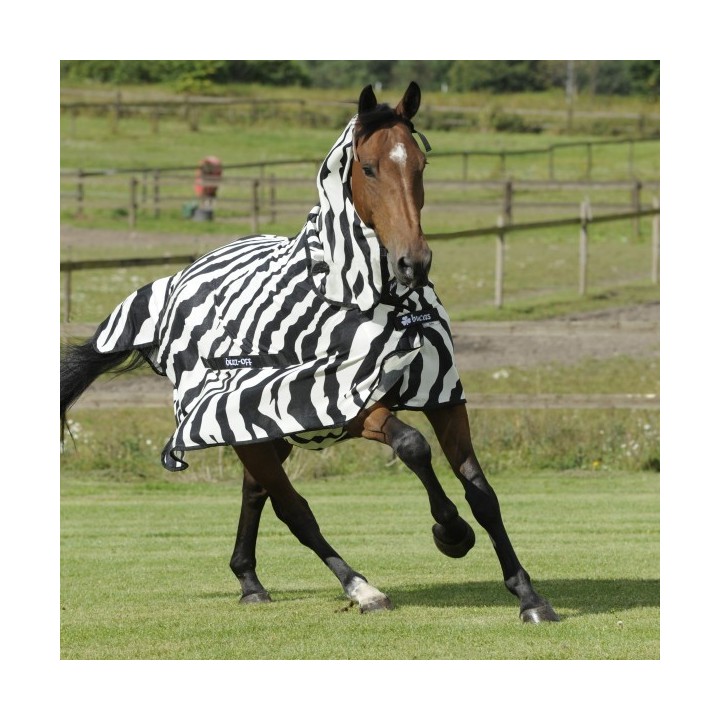 Bucas Buzz-Off Full Neck PONY - zebra