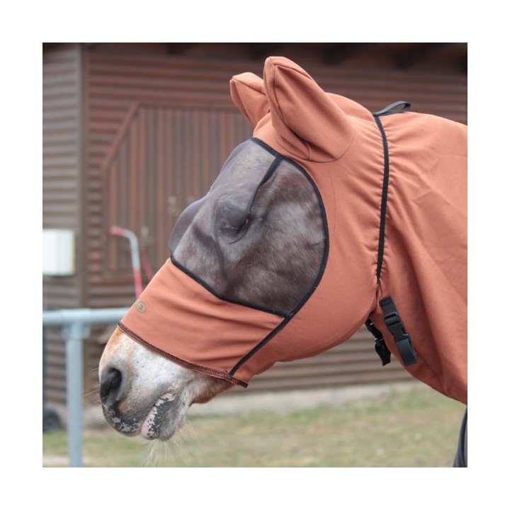 Boett Fliegenmaske Sweet Itch Hood - chestnut (Gr. 85-115)