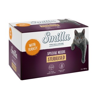 Smilla Schale Sterilised 6 x 100 g -  Pute Pur