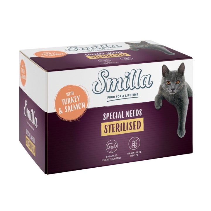 Smilla Schale Sterilised 6 x 100 g - Pute mit Lachs