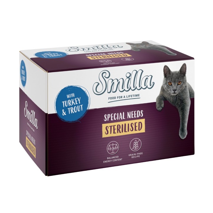 Smilla Schale Sterilised 6 x 100 g - Pute mit Forelle