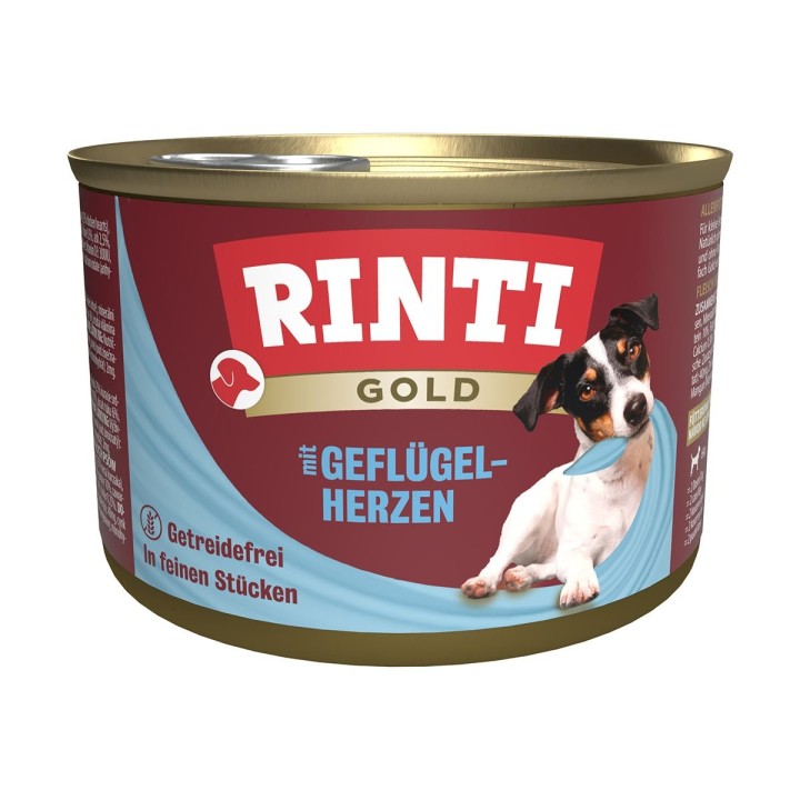 Rinti Gold mit Geflügelherzen 12x185g