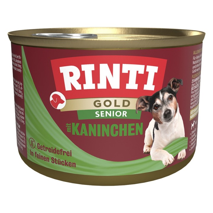 RINTI Gold Senior 12 x 185 g - Kaninchen