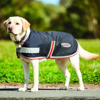 Weatherbeeta Comfitec 1200D Therapy-Tec Hundemantel - black/silver/red