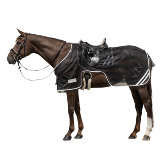 Waldhausen Reflex Ausreitdecke - Schwarz/Silbergrau