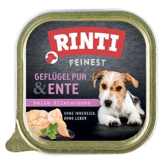 RINTI Feinest Schälchen 11 x 150 g - Geflügel pur & Ente