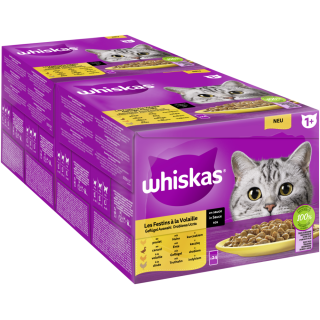 Portionsbeutel Multipack Vorratspack 1+ Geflügel Auswahl in Sauce 24 x 85g