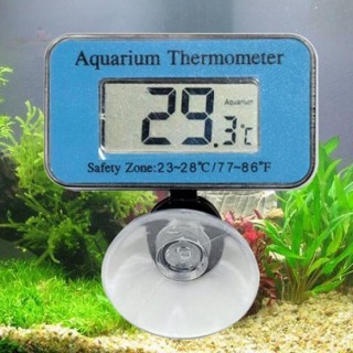 Digitales LCD-LED-Display, wasserdichtes Tauchthermometer für Aquarien blau