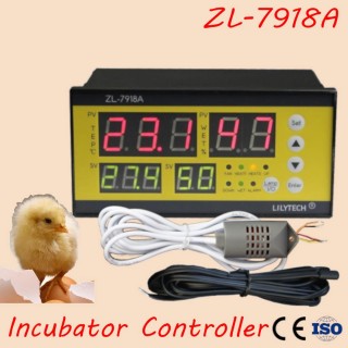 ZL-7918A Multifunktionaler automatischer Controller, automatischer Inkubator-Temperatur- und Feuchtigkeitsregler schwarz