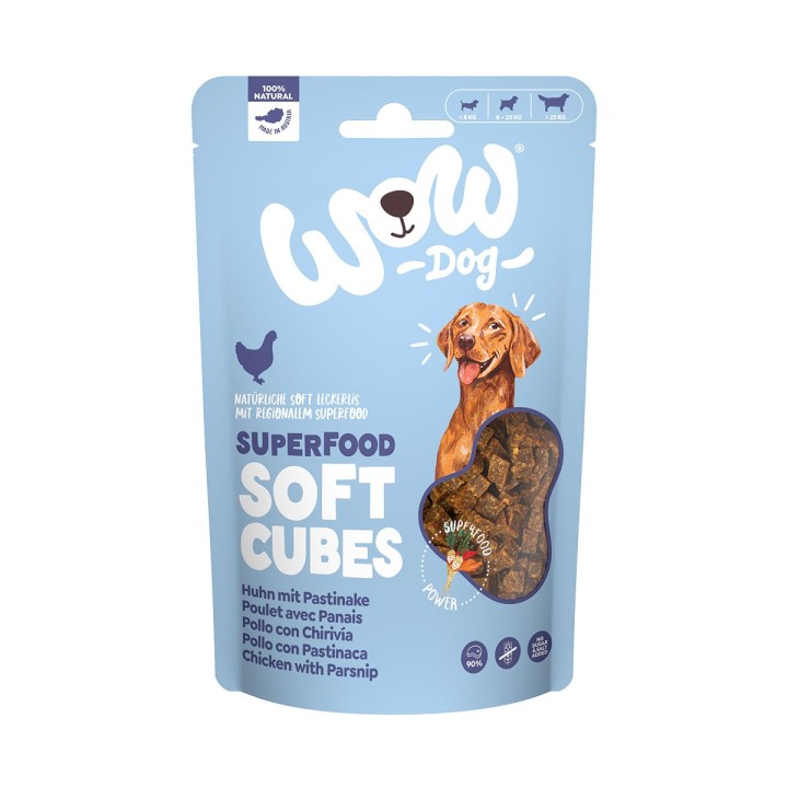 WOW SUPERFOOD Soft Cubes Huhn mit Pastinake 150g