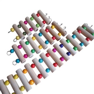 Hamster Papagei bunte Kletterleiter Brücke Biss Spielzeug Sittich Schaukel Vogel Spielzeug 6cm by 30cm