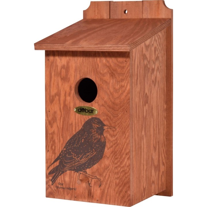 Nistkasten mit Siebdruckmotiv "Star"