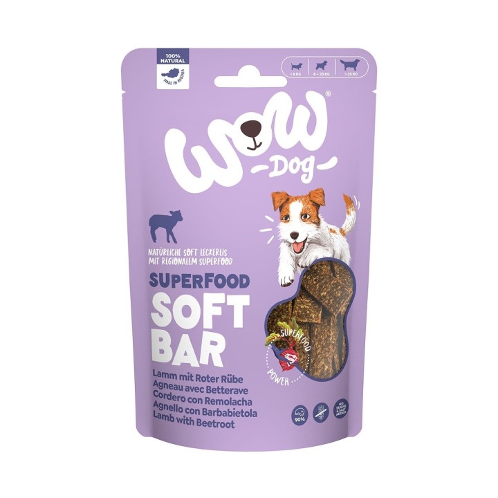 WOW SUPERFOOD Soft Bar Lamm mit Roter Rübe 150g