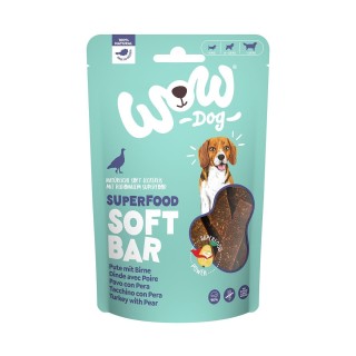WOW SUPERFOOD Soft Bar Pute mit Birne 150g