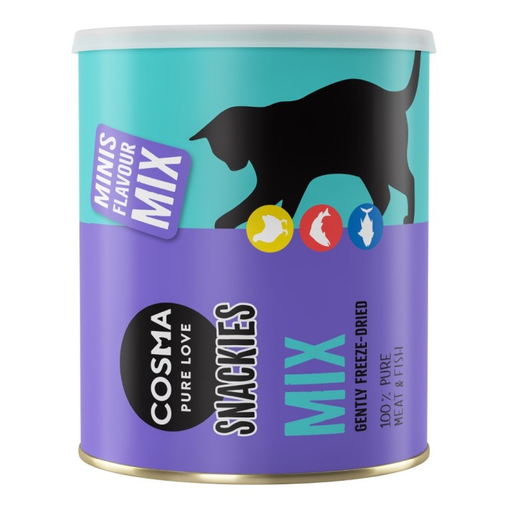 Sparpaket Cosma Snackies Minis Maxi Tube - 3 x Mixpaket 3 Sorten (390 g)