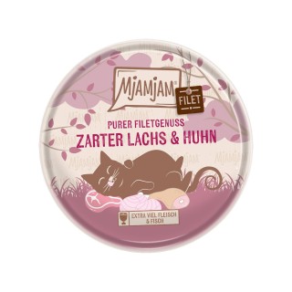 MjAMjAM Purer Filetgenuss - zarter Lachs & Huhn 8x80g