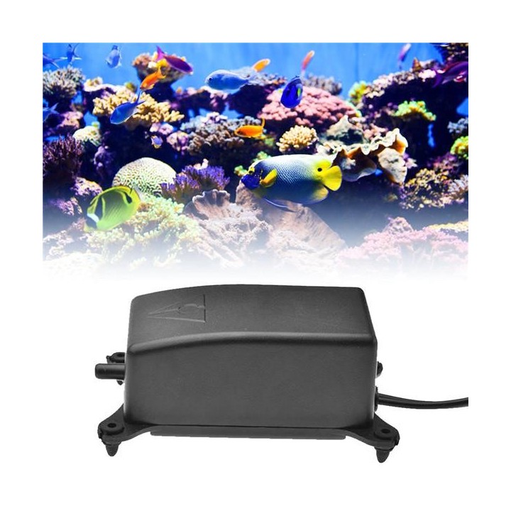 Ultra Silent Aquarium Luftpumpe Aquarium zunehmende Sauerstoffpumpe Soft Pump Schlauch Air Stone EU-Stecker EU Plug