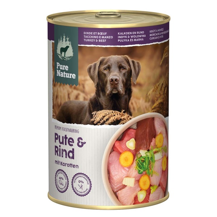 Pure Nature ADULT Pute & Rind 6x400g