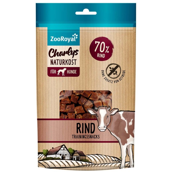 ZooRoyal Charlys Naturkost Trainingssnack Rind 100g