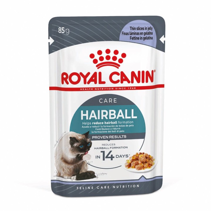 ROYAL CANIN HAIRBALL CARE Katzennahrung trocken gegen Haarballenbildung Jelly 12x85g