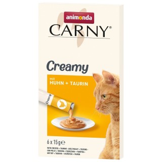animonda Carny Adult Creamy mit Huhn + Taurin 6x15g