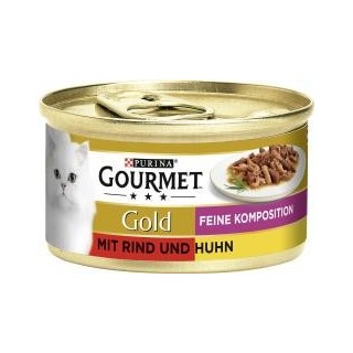 Purina Gourmet Gold Feine Komposition mit Rind & Huhn