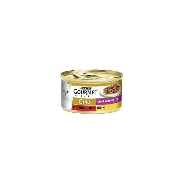 Purina Gourmet Gold Feine Komposition mit Rind & Huhn
