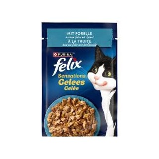 Felix Sensations Gelees mit Forelle & Spinat
