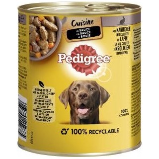 Pedigree Cuisine in Sauce mit Kaninchen und Karottten