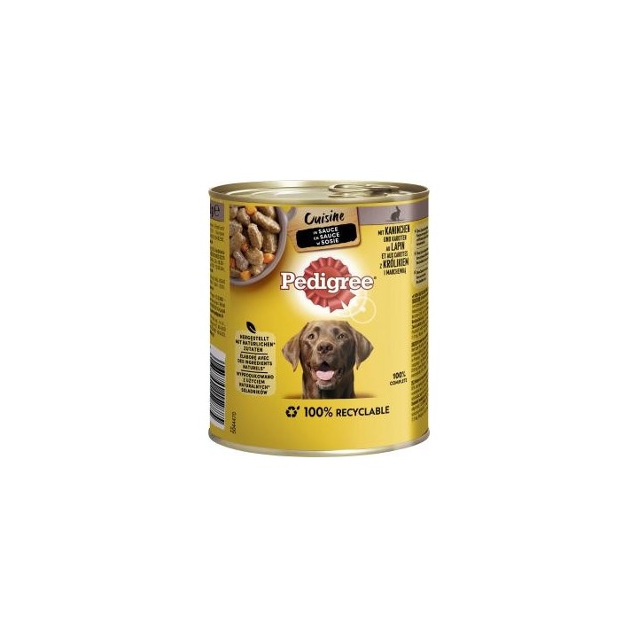 Pedigree Cuisine in Sauce mit Kaninchen und Karottten