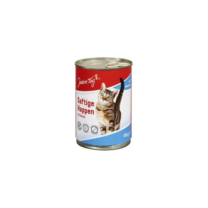 Jeden Tag Katze Saftige Happen in Sauce mit Seelachs