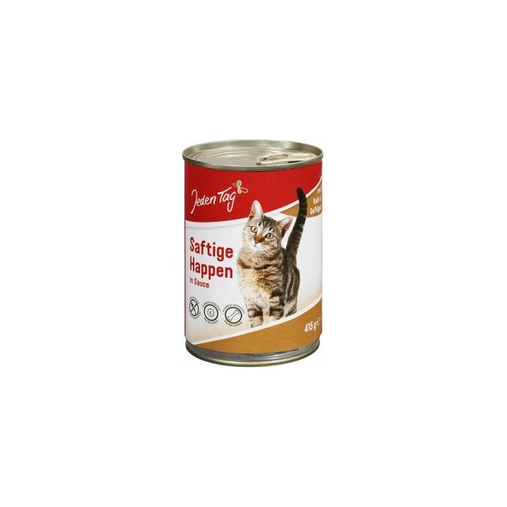 Jeden Tag Katze Saftige Happen in Sauce mit Kalb & Geflügel
