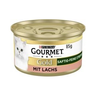 Purina Gourmet Gold Saftig-feine Streifen mit Lachs