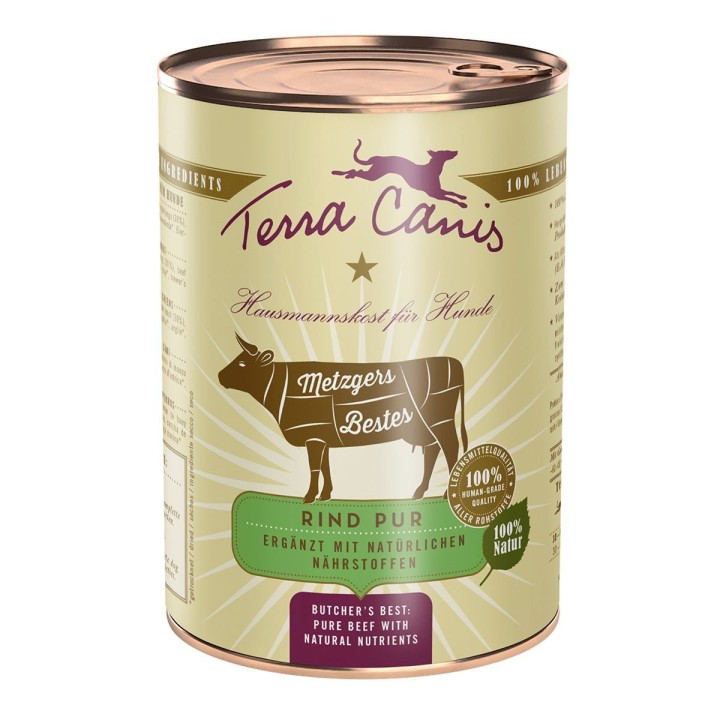 Terra Canis Metzgers Bestes Rind pur 6x400g