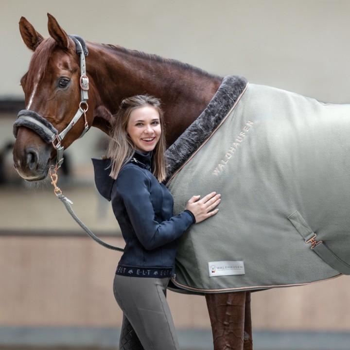 Waldhausen Fleecedecke modern rosé
