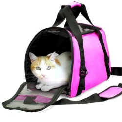 TPFLiving Tiertransporttasche Tiertransporttasche - Tiertragetasche für Ihr Haustier - - pink/rosa