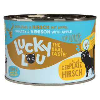 Lucky Lou Adult 6 x 200 g - Geflügel & Hirsch
