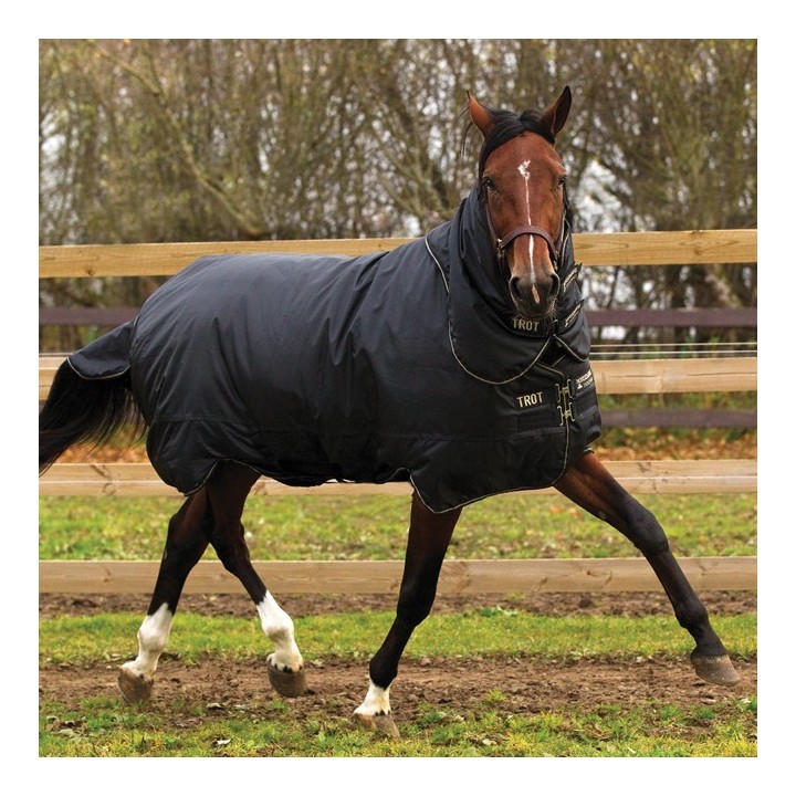 Horseware Trot Plus Turnout Heavy 350g -Black/Black&Tan