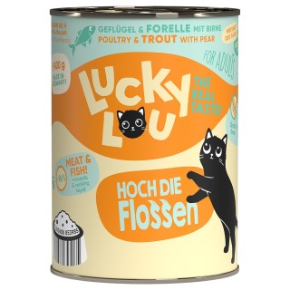Sparpaket Lucky Lou Adult 24 x 400 g - Geflügel & Forelle
