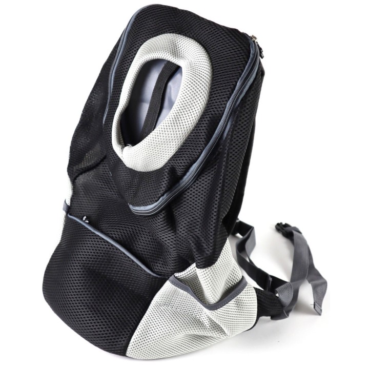 TPFLiving Tiertransporttasche Tiertranportrucksack - Tierrucksack für Ihr Haustier - - schwarz