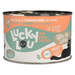 Lucky Lou Adult 6 x 200 g - Geflügel & Kaninchen