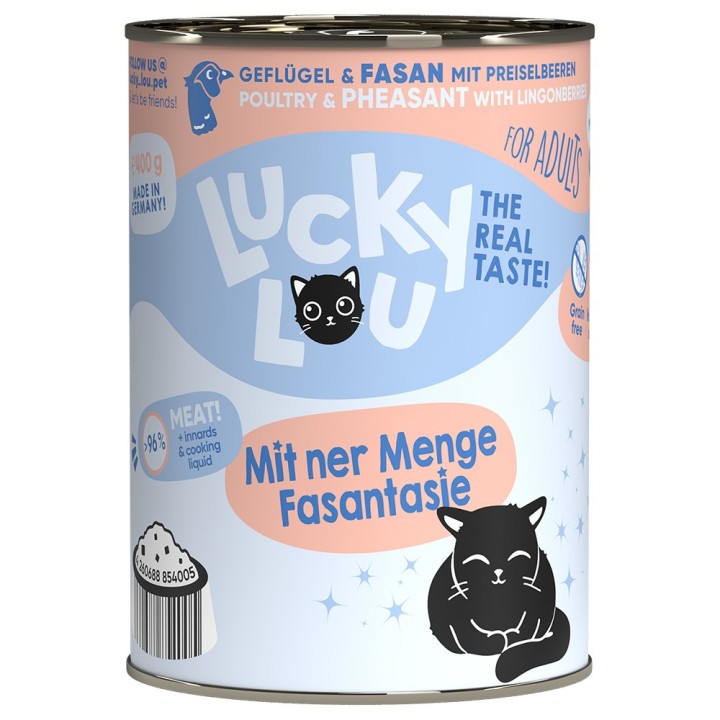 Sparpaket Lucky Lou Adult 24 x 400 g - Geflügel & Fasan