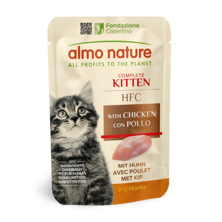 Almo Nature HFC Kitten 6 x 55 g Huhn