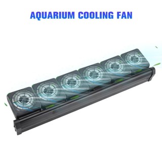 Aquarium-Ventilator, Aquariumkühler, Kühlventilatorsystem für Salz- und Süßwasser-Aquarien 3 Heads Fan US Plug schwarz