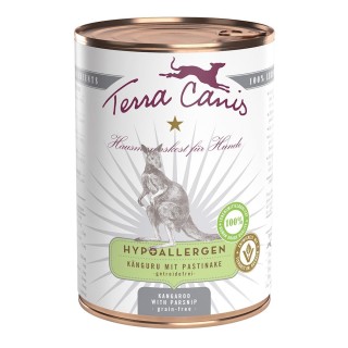 Terra Canis HYPOALLERGEN – Känguru mit Pastinake 6x400g