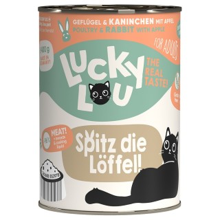 Sparpaket Lucky Lou Adult 24 x 400 g - Geflügel & Kaninchen