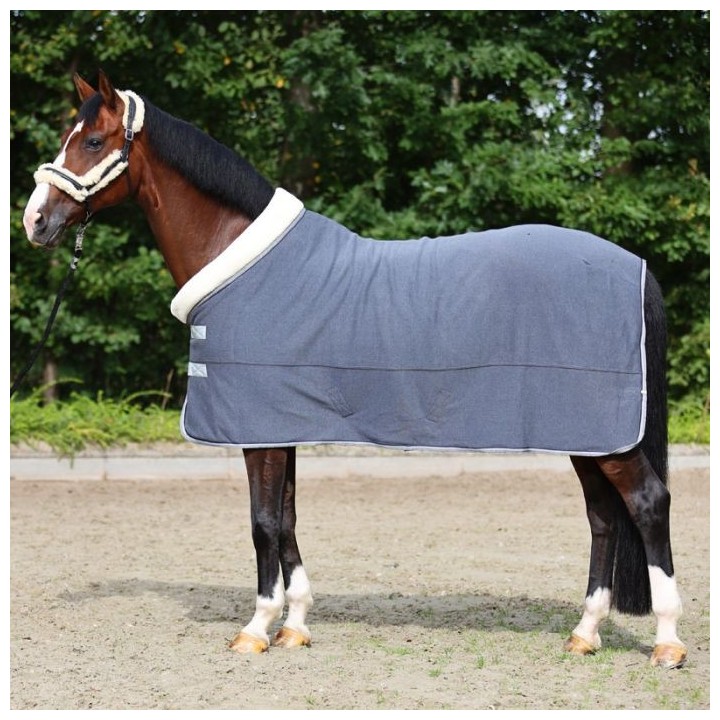 Kavalkade Transport- und Abschwitzdecke Elegance mit Fellkragen