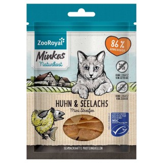 ZooRoyal Minkas Naturkost Mini Streifen Huhn & Seelachs 50g