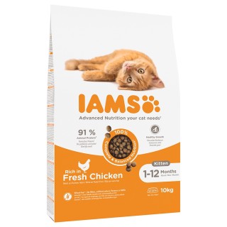 Sparpaket IAMS 2 x Großgebinde - Kätzchen Huhn - 2 x 10 kg