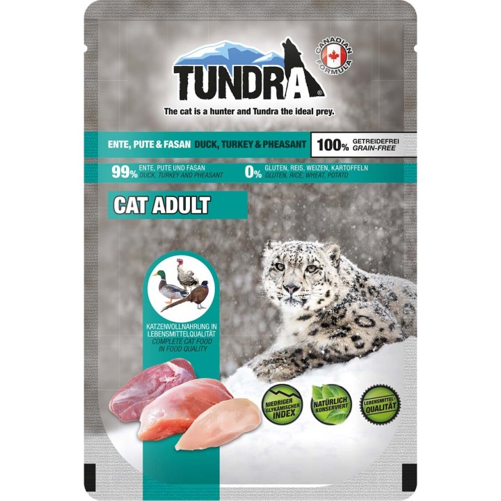 Tundra Cat Pouchpack Ente, Pute & Fasan 16x85g